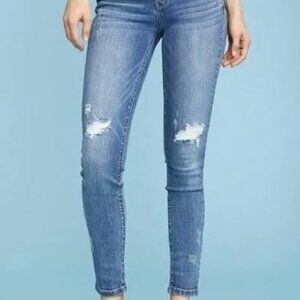 Judy Blue 14W Skinny Fit Women’s Jeans Distressed JB82124MD-PL Tiny Flaw